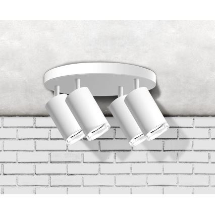 Badkamer spot TURYN 4xGU10/10W/230V IP44 wit