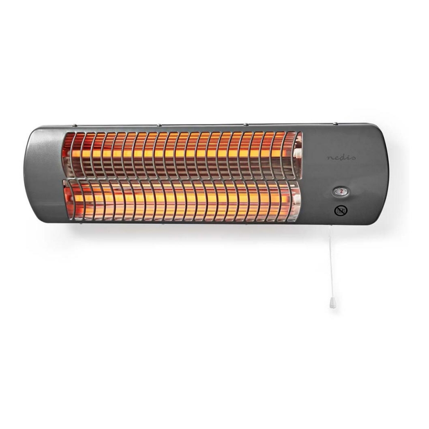 Nedis - Badkamer 600/1200W/230V IPX4 | Lampenmanie