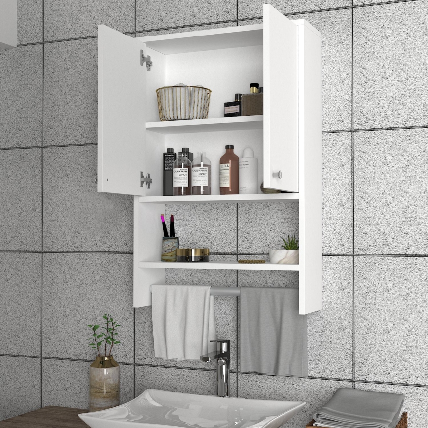 Badkamer Wandkast VIRA 90x59 cm wit