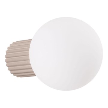 Badkamer wandlamp HALO 1xG9/8W/230V diameter 12 cm IP44 beige