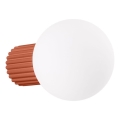 Badkamer wandlamp HALO 1xG9/8W/230V diameter 12 cm IP44 oranje