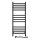 Badkamerhanddoekradiator met thermostaat AVANGARD 459W/230V 120,6 cm IP44 zwart, rechts, vierkant