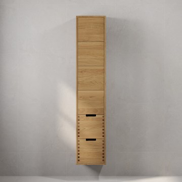 Badkamerkast GRIBSKOV 175 cm beige/eiken