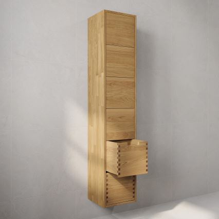 Badkamerkast GRIBSKOV 175 cm beige/eiken