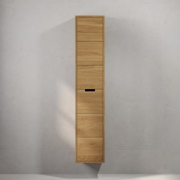 Badkamerkast GRIBSKOV 175 cm beige/eiken