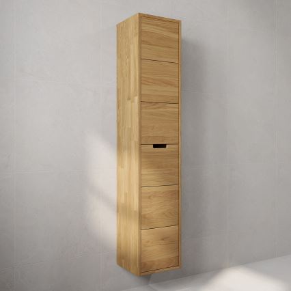 Badkamerkast GRIBSKOV 175 cm beige/eiken