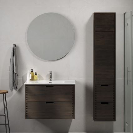 Badkamerkast GRIBSKOV 175 cm bruin/eiken