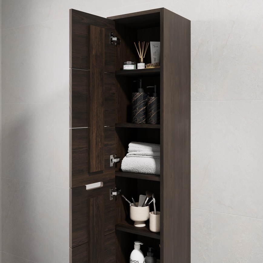 Badkamerkast GRIBSKOV 175 cm bruin/eiken