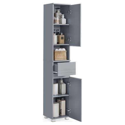 Badkamerkast KATY 30x170 cm grijs
