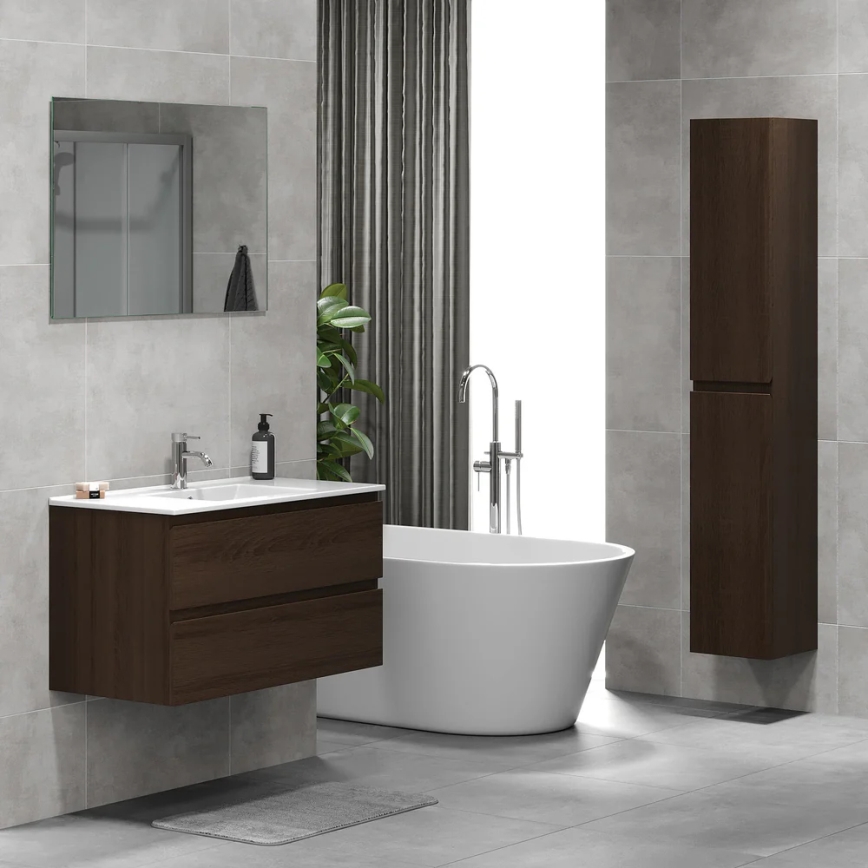 Badkamerkast KENWOOD 186 cm, walnoot
