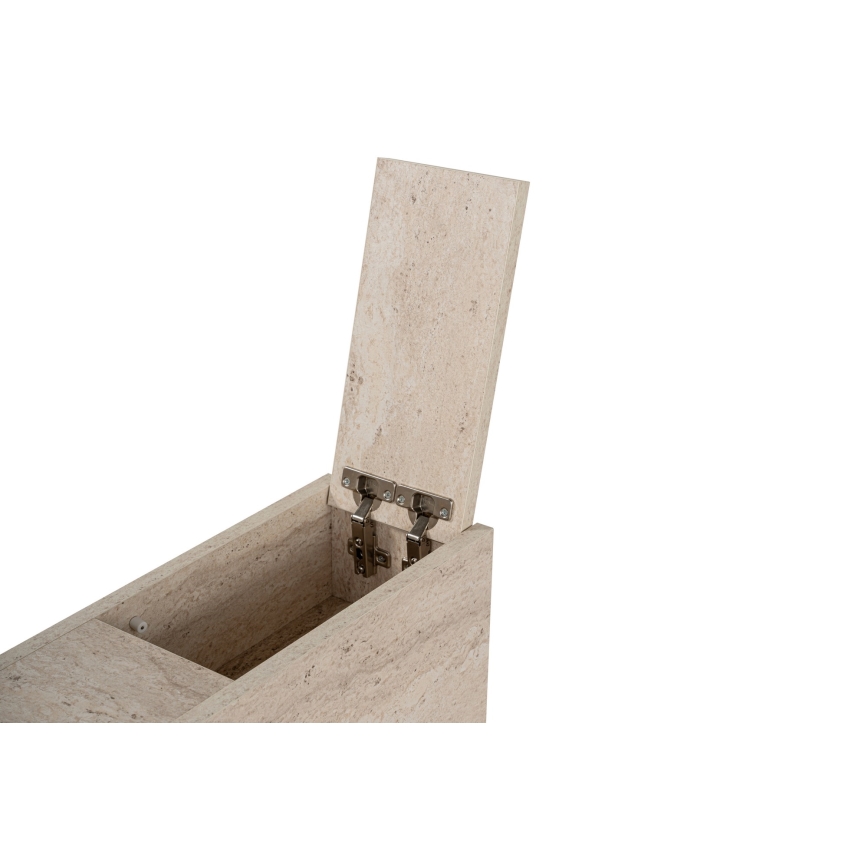 Badkamerkast MELODY, beige marmerlook