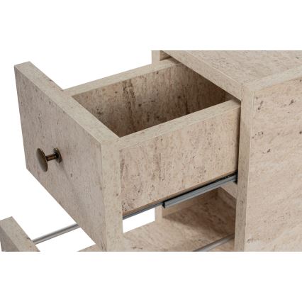 Badkamerkast MELODY, beige marmerlook
