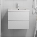 Badkamerkast met wastafel CONOR 61 cm wit