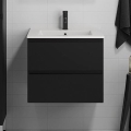 Badkamerkast met wastafel CONOR 61 cm zwart