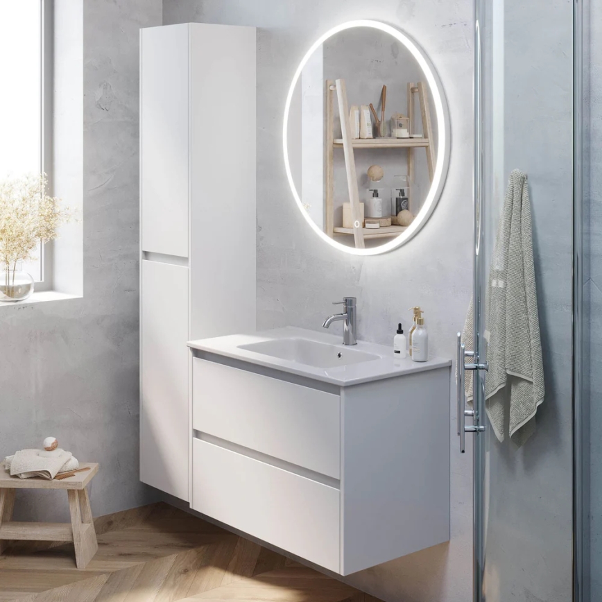 Badkamerkast MOLDE 35x174x32 cm wit