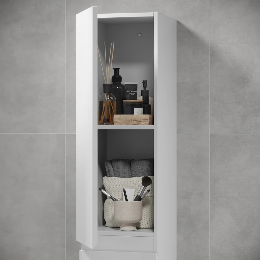 Badkamerkast OLIVER 186 cm mat wit