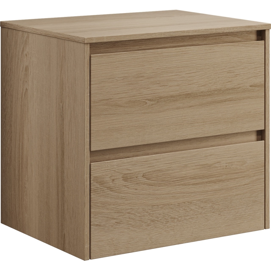 Badkamerkast TRONDHEIM voor wastafel 60x57x46 cm eiken