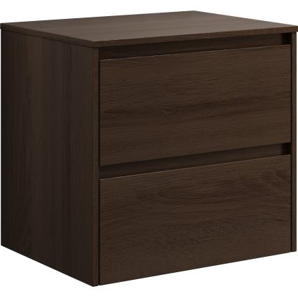 Badkamerkast TRONDHEIM voor wastafel 60x57x46 cm walnoot