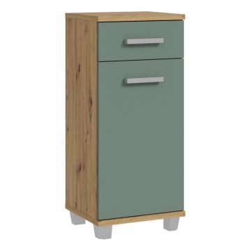 Badkamerkast VENOM groen/artisan eiken