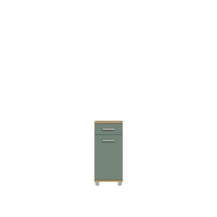 Badkamerkast VENOM groen/artisan eiken