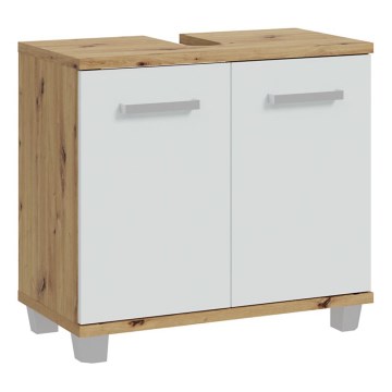 Badkamerkast VENOM wit/artisan eik