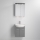 Badkamermeubel met wastafel ASTRID + LED spiegelkast 4xLED/4,3W/230V IP44 grijs