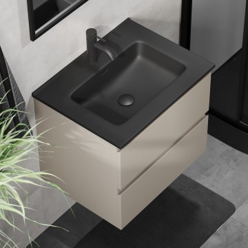 Badkamermeubel met wastafel CONOR 61 cm marakesh/zwart