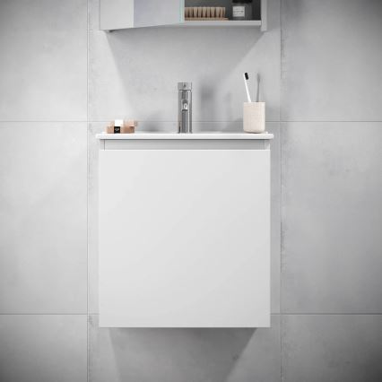 Badkamermeubel met wastafel HENRY 51 cm wit