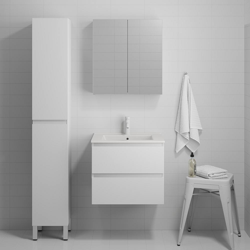 Badkamermeubel met wastafel KENWOOD 61x52x47 cm wit