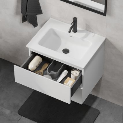Badkamermeubel met wastafel KENWOOD 61x52x47 cm wit