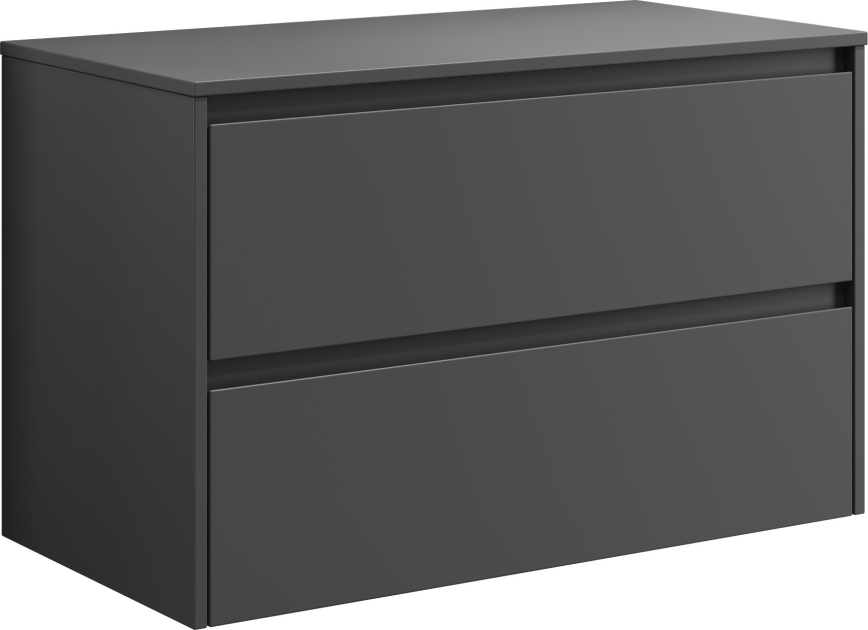 Badkamermeubel TRONDHEIM voor wastafel 90 cm, antraciet