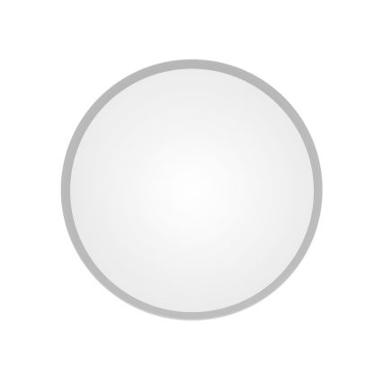Badkamerplafondlamp CLEO met sensor, 3xE27/24W/230V, Ø 40 cm, grijs, IP54