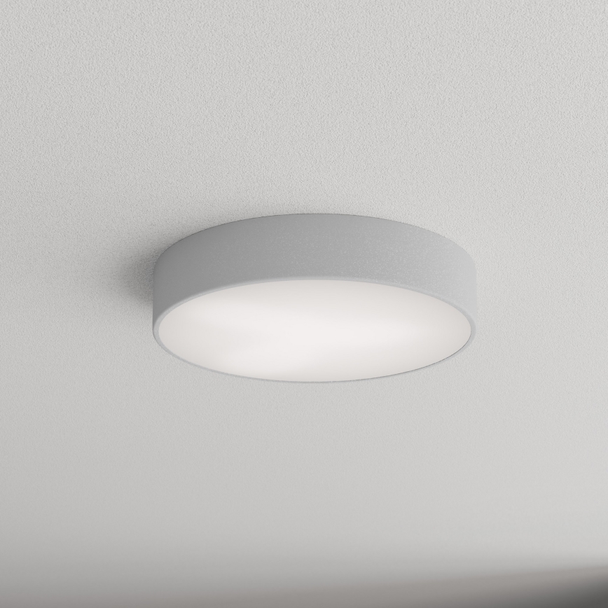 Badkamerplafondlamp CLEO met sensor, 3xE27/24W/230V, Ø 40 cm, grijs, IP54
