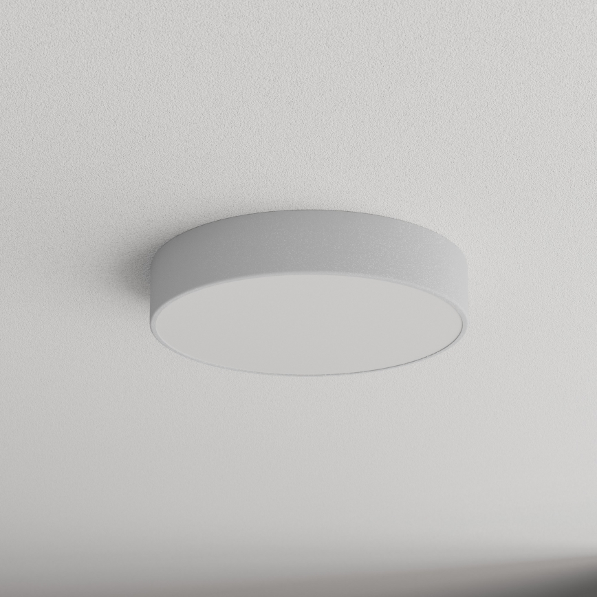 Badkamerplafondlamp CLEO met sensor, 3xE27/24W/230V, Ø 40 cm, grijs, IP54