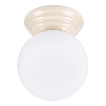 Badkamerplafondlamp ZORI 1xG9/8W/230V Ø 12 cm IP44 beige
