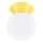 Badkamerplafondlamp ZORI 1xG9/8W/230V Ø 12 cm IP44 geel