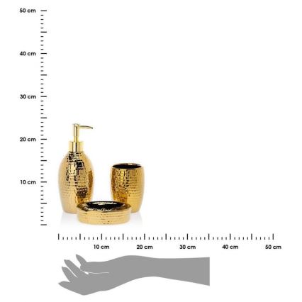 Badkamerset LUMI 3 delig goud