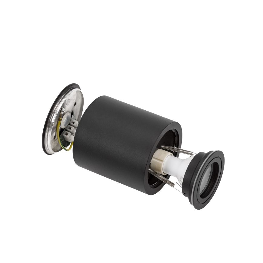 Badkamerspot CHLOE 1xGU10/6W/230V IP65 rond zwart