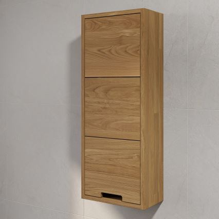 Badkamerwandkast GRIBSKOV 90 cm beige/eiken