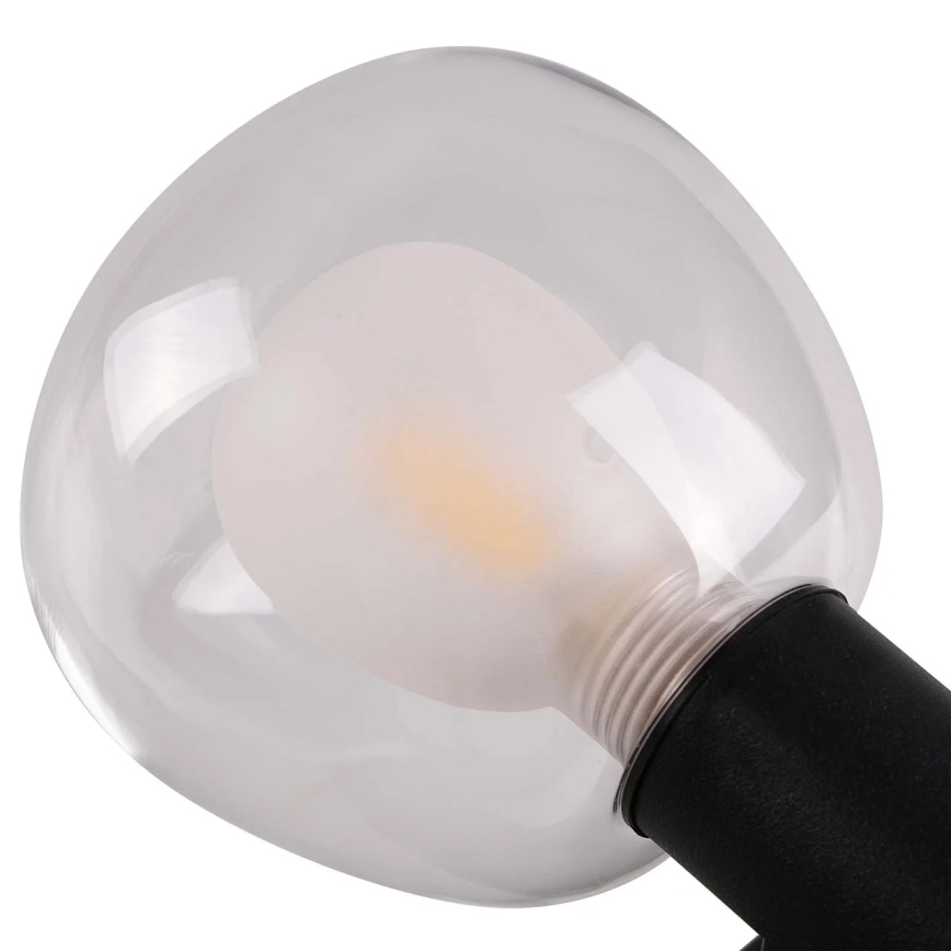 Badkamerwandlamp POLA 2xG9/5W/230V IP44 zwart/helder