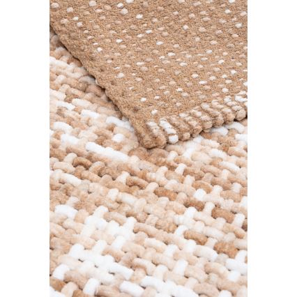 Badmat BELWEDER 60x100 cm beige/wit