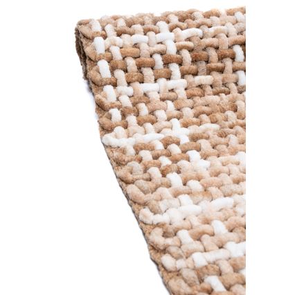 Badmat BELWEDER 60x100 cm beige/wit