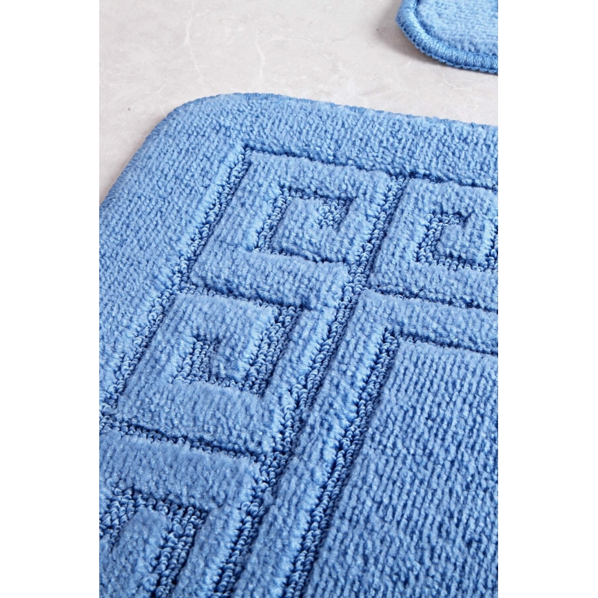 Badmat ETHNIC 50x70 cm blauw