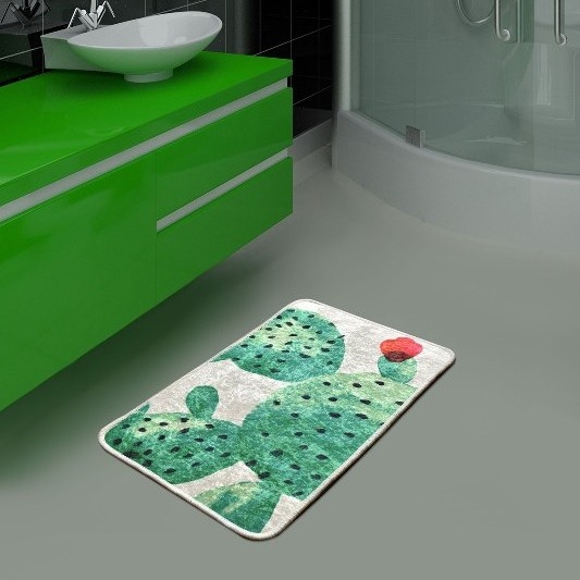 Badmat GREEN 40x60 cm groen