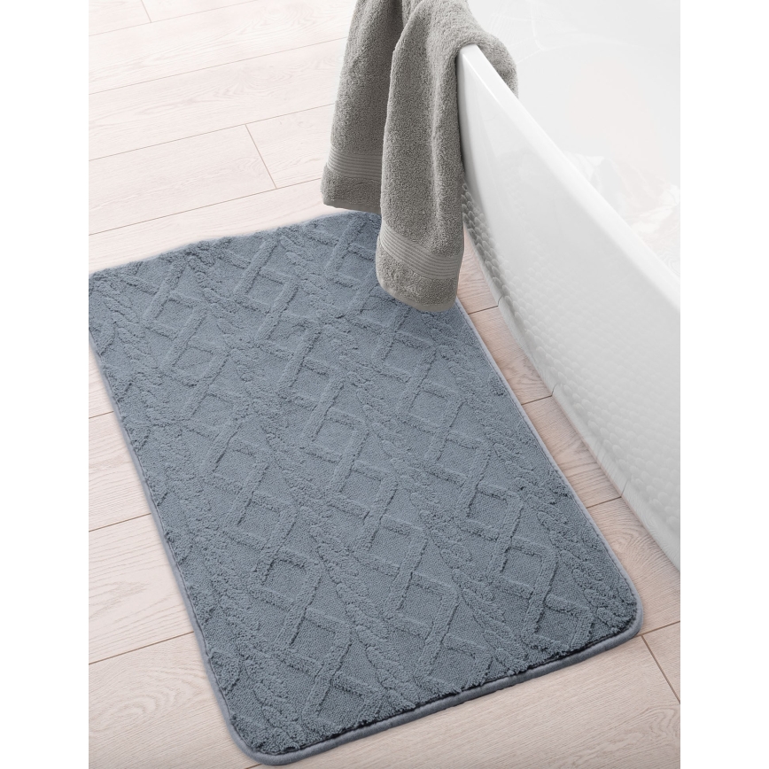 Badmat NEW STYLE 3D 60x90 cm donkergrijs