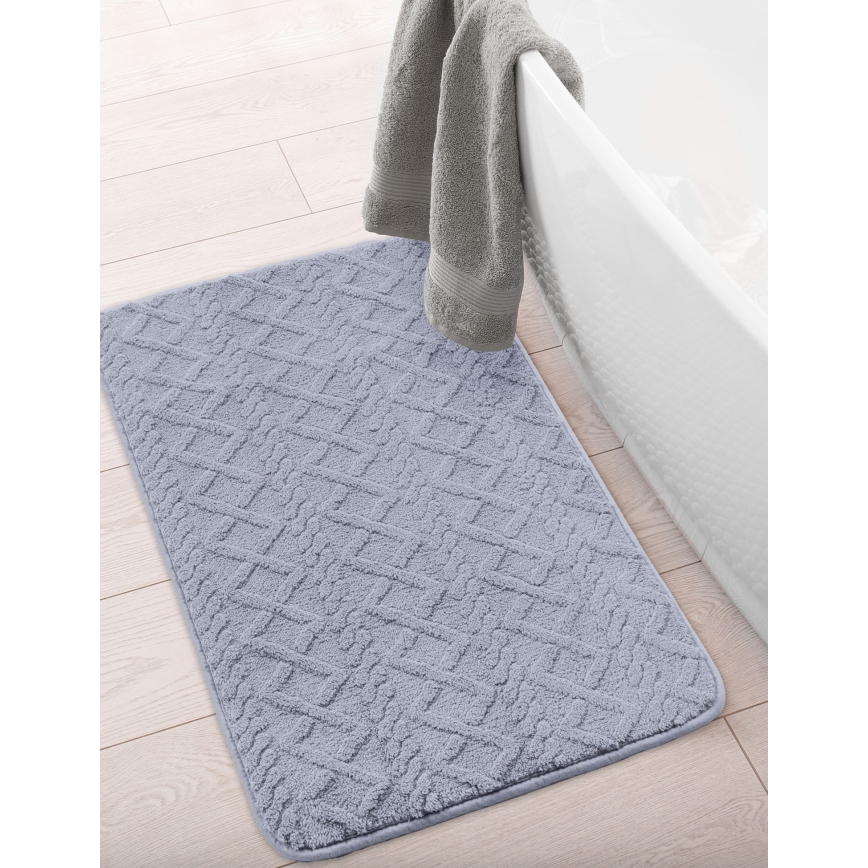 Badmat NEW STYLE 3D 60x90 cm grijs
