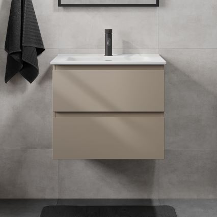 Badmeubel met wastafel CONOR 61 cm Marakesh/wit