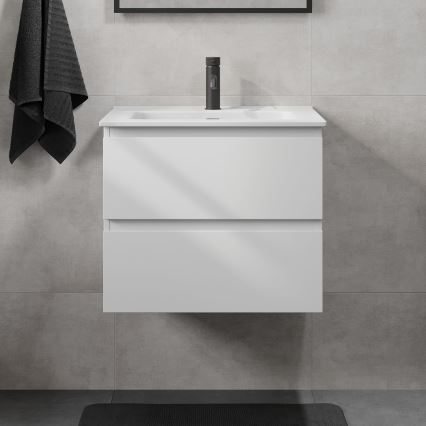 Badmeubel met wastafel CONOR 61 cm wit