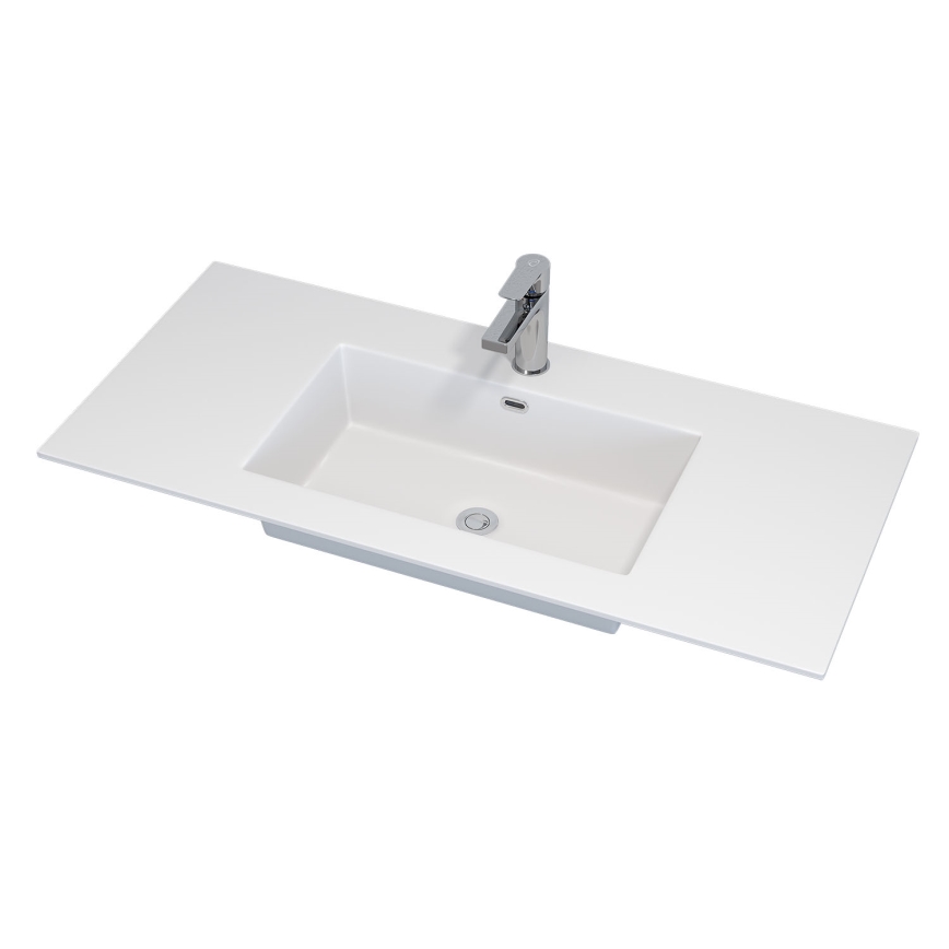 Badmeubel met wastafel HELSINKI 100 cm wit