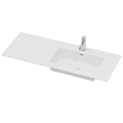 Badmeubel met wastafel HELSINKI 115 cm rechts/wit